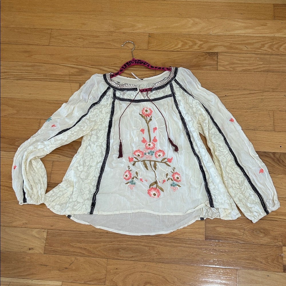 Free People Tiger Lilly Boho Top Siza Small